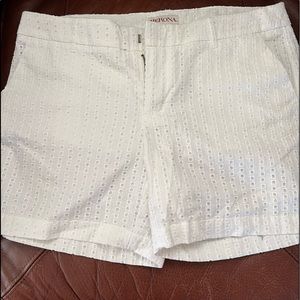 Merona, white, eyelet shorts